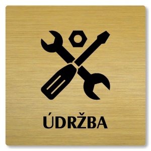 Údržba, 148x148mm, zlatá, Nevada